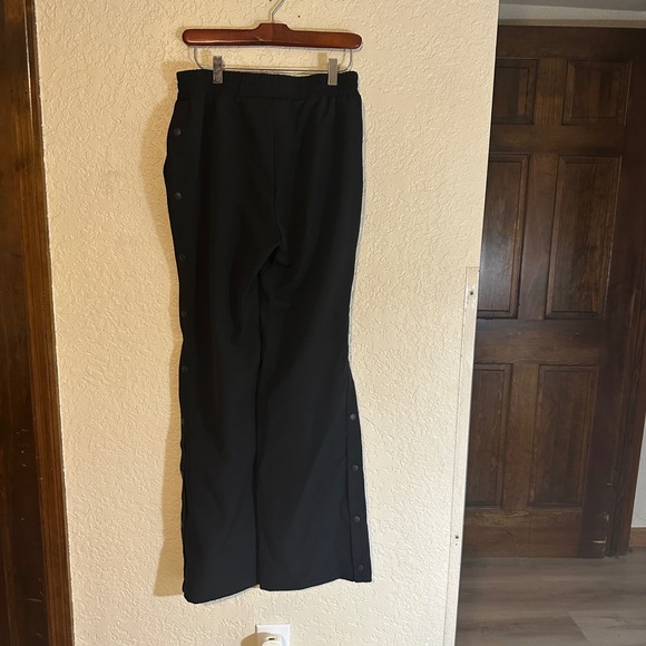 Buffbunny Snap Side Pant Onyx Black Small Highrise Flare Track Pants - Picture 10 of 13